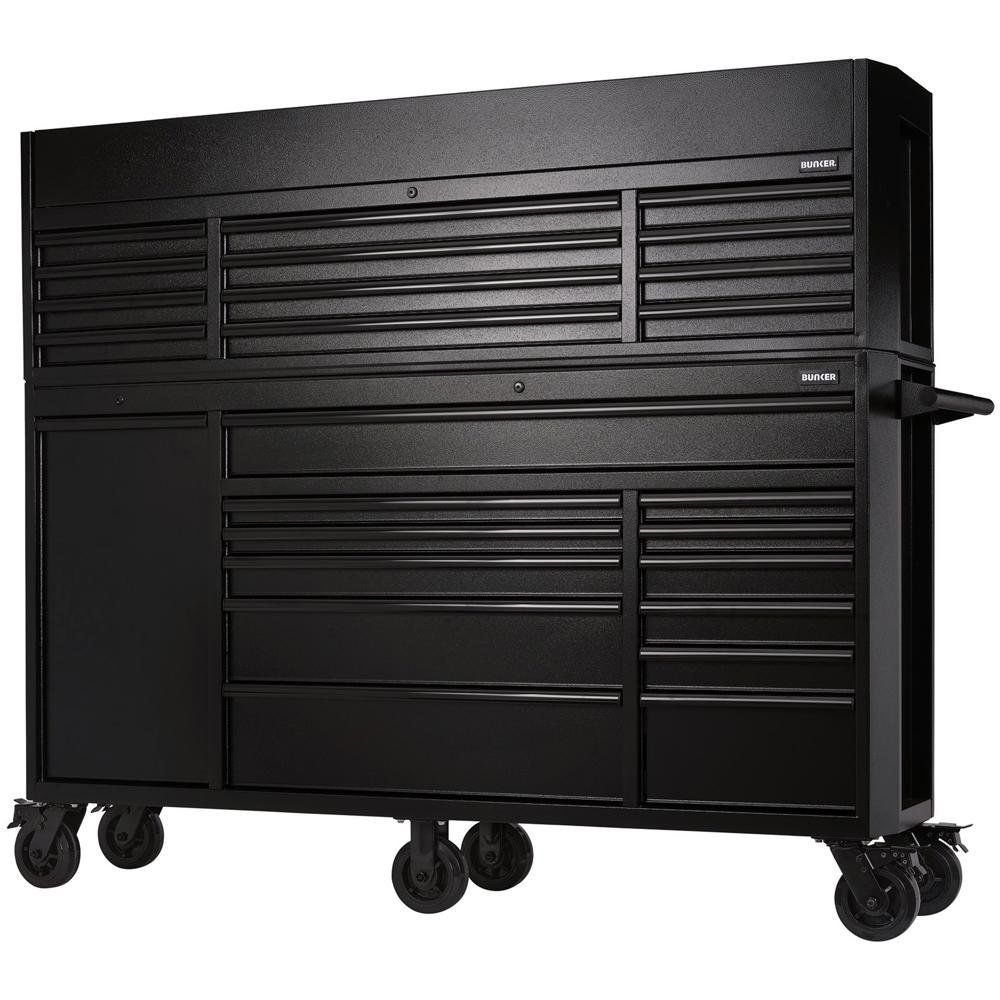 Bunker ® 25 Drawer Combined Roller Cabinet And Tool Chest 72in Black Pk 1 24253 - Image 1