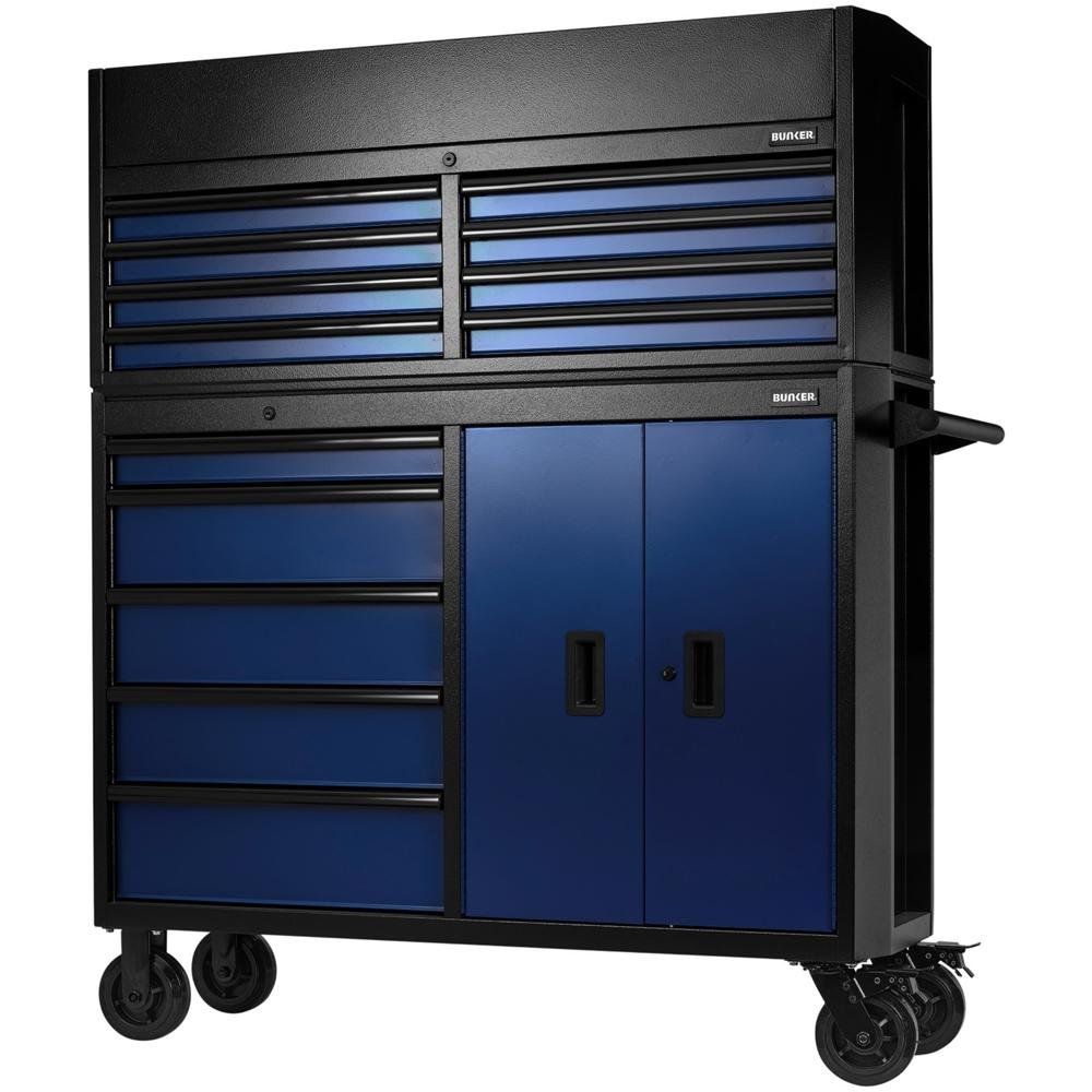 Bunker ® 13 Drawer Combined Roller Cabinet And Tool Chest 52in Blue Pk 1 24254 - Image 1