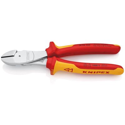 Knipex Knipex 74 06 200 SB VDE Insulated High Leverage Diagonal Cutter 200mm