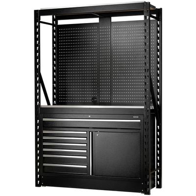 Bunker 14 Piece Modular Storage System and Stainless Steel Workbench 1.5m