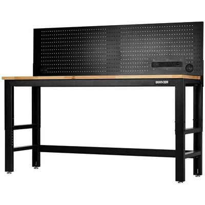 Bunker ® Workbench With Hardwood Worktop And Power Pegboard 1830Mm Pk 1 28098