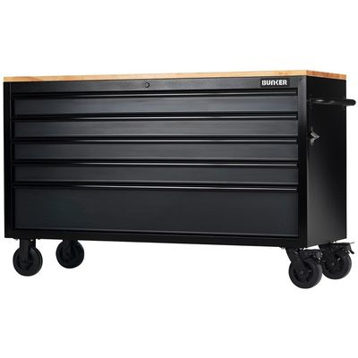 Bunker ® 5 Drawer Workbench Roller Tool Cabinet 61in Grey Pk 1 28343