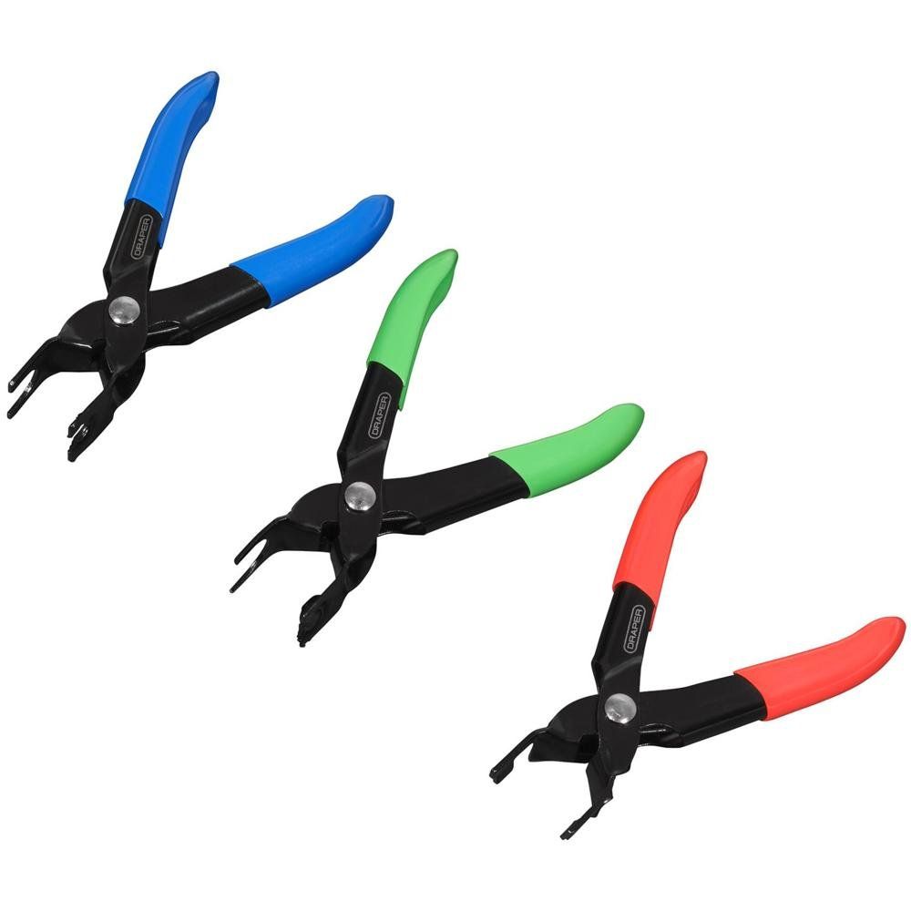 Draper 3 Piece Coolant and Fuel Pipe Pliers Set - Image 1