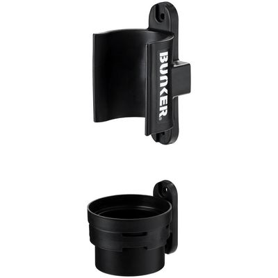 Bunker Magnetic Grease Gun Holder and Drip Tray Black