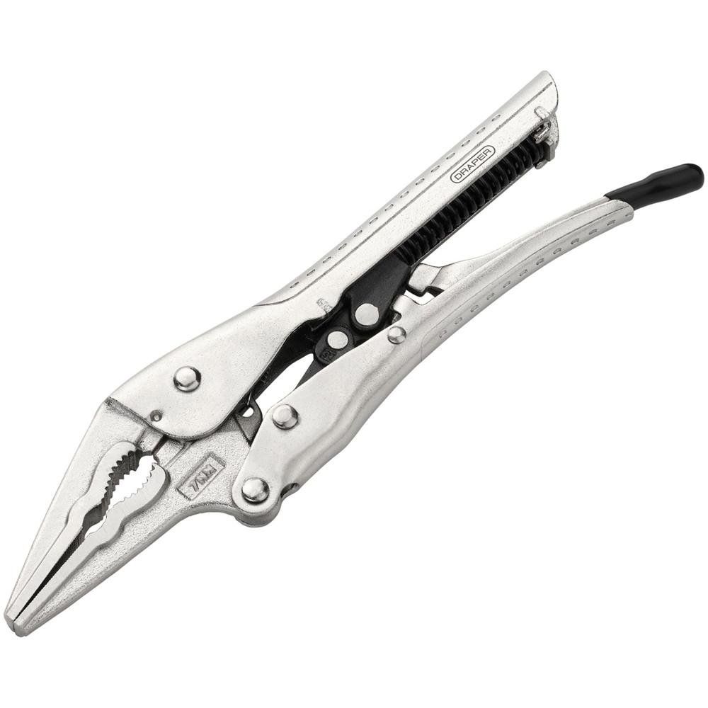 Draper Long Nose Auto Locking Pliers 200mm - Image 1
