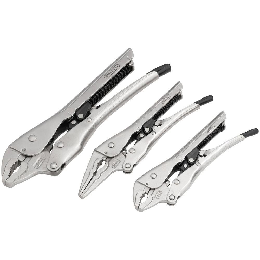 Draper 3 Piece Auto Locking Pliers Set - Image 1