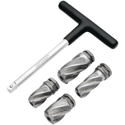 Draper 5 Piece 1/4" T Handle and ABS Sensor Reamer Set 1/4"