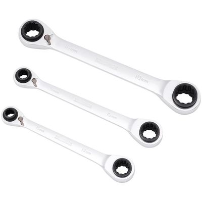 Draper 3 Piece Reversible Ratchet Ring Spanner Set
