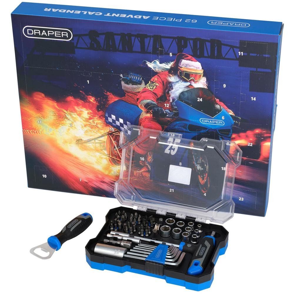 Draper 62 Piece Christmas Tool Kit Advent Calendar - Image 1