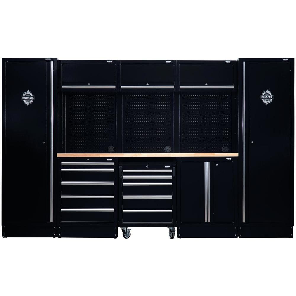 Bunker 16 Piece Modular Wooden Worktop Storage Combo - Image 1