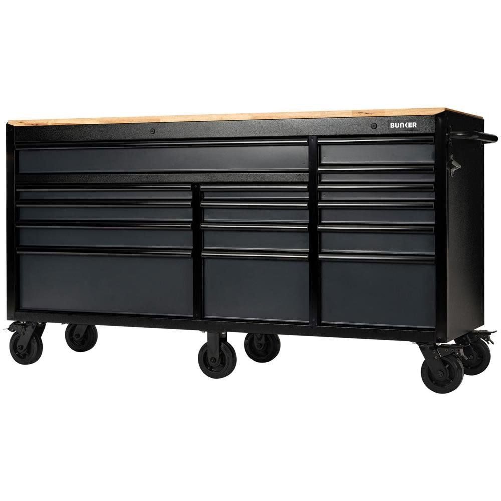 Bunker 15 Drawer Workbench Tool Roller Cabinet - Image 1