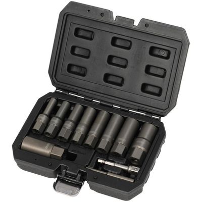 Draper 11 Piece 3/8" Drive Spiral Type Deep Bolt Extractor Set