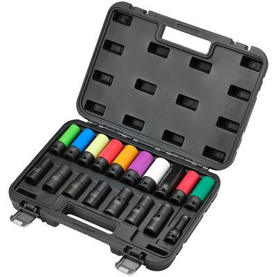 Draper 18 Piece 1/2" Drive Wheel Nut Socket Set 1/2"