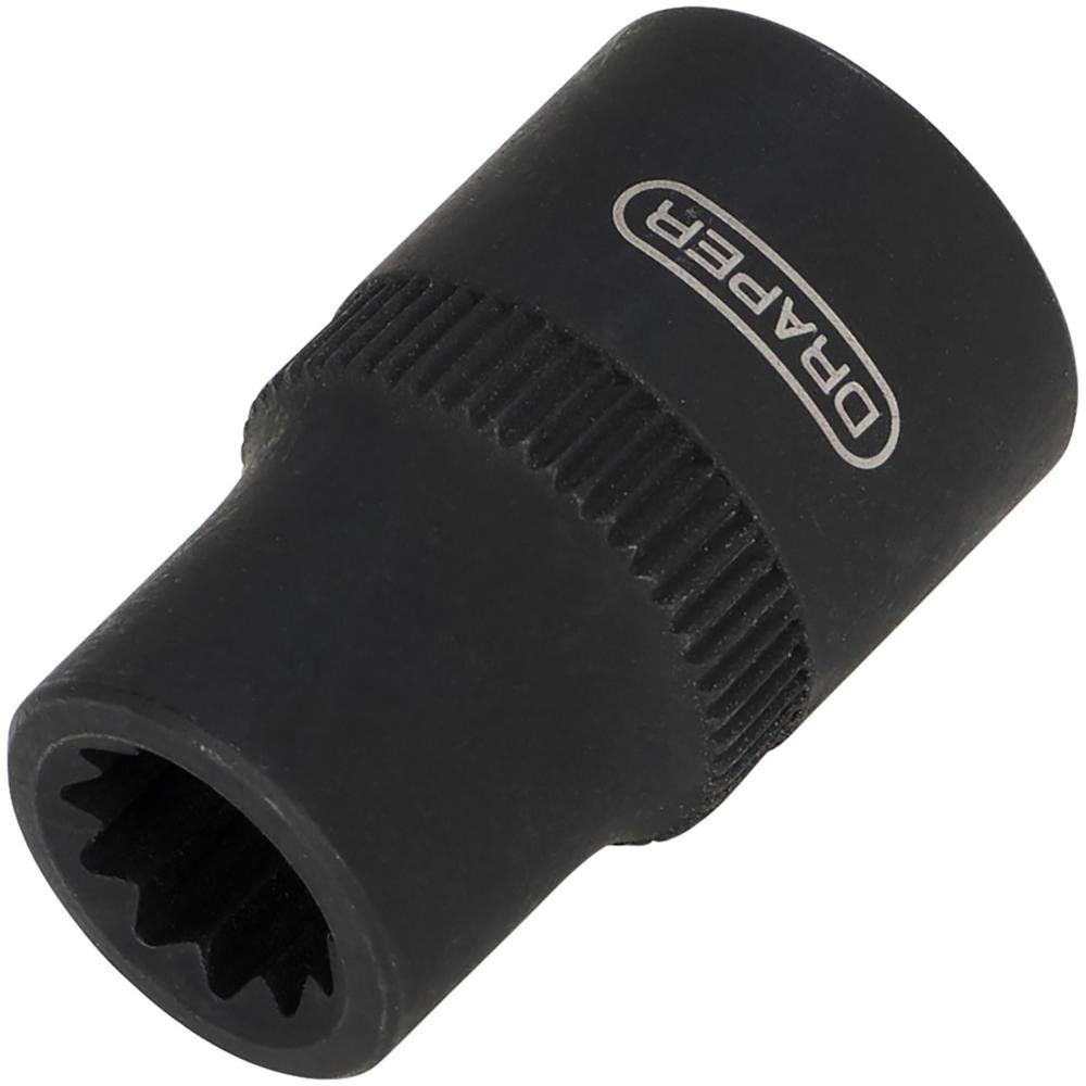 Draper 3/8" Drive 11 Point HGV Brake Caliper Socket 3/8" 8mm - Image 1