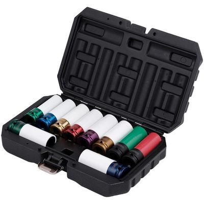 Draper 10 Piece 1/2" Drive Alloy Wheel Nut Socket Set - Thumbnail 2