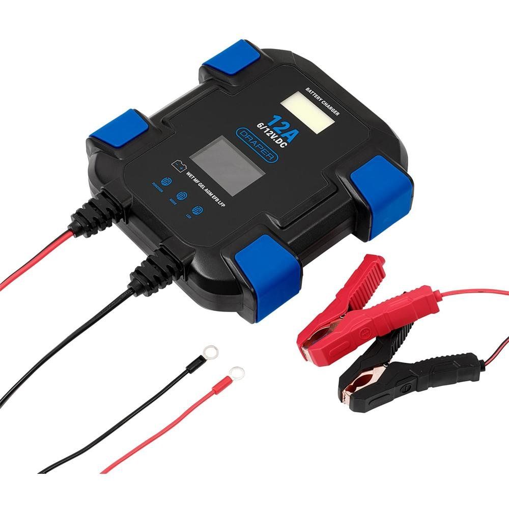 Draper SBC12 12A 6/12V Smart Battery Charger - Image 1