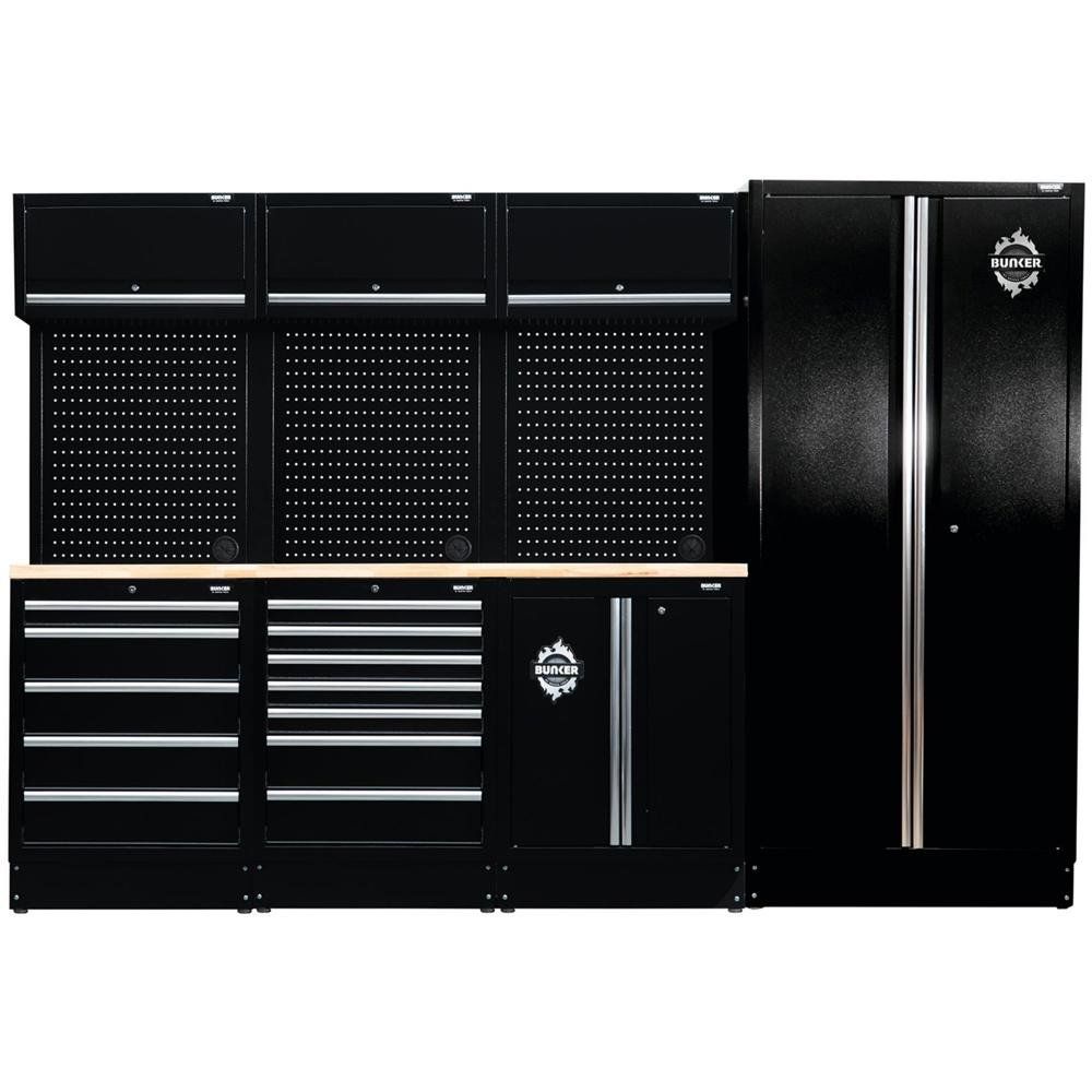 Bunker 15 Piece Modular Wooden Worktop Storage Combo - Image 1
