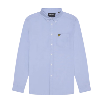 Lyle & Scott Men's Cotton Oxford Shirt in Riviera - Thumbnail 2