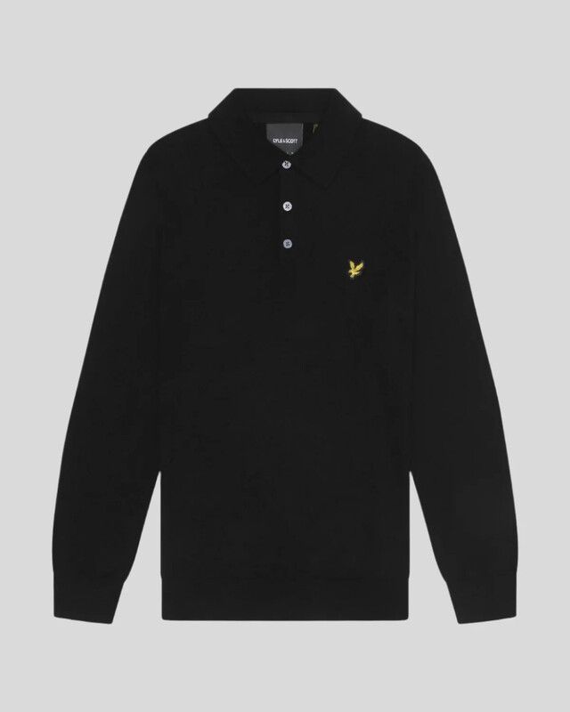 Lyle & Scott Men's Cotton Merino Turtleneck Jumper in Jet Black - Image 1