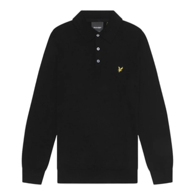 Lyle & Scott Men's Cotton Merino Turtleneck Jumper in Jet Black - Thumbnail 2