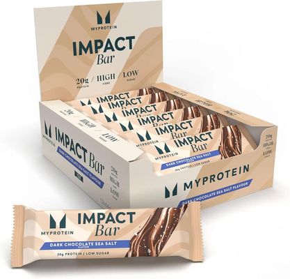 Impact Protein Bar - 12 x 64g - Dark Chocolate Sea Salt