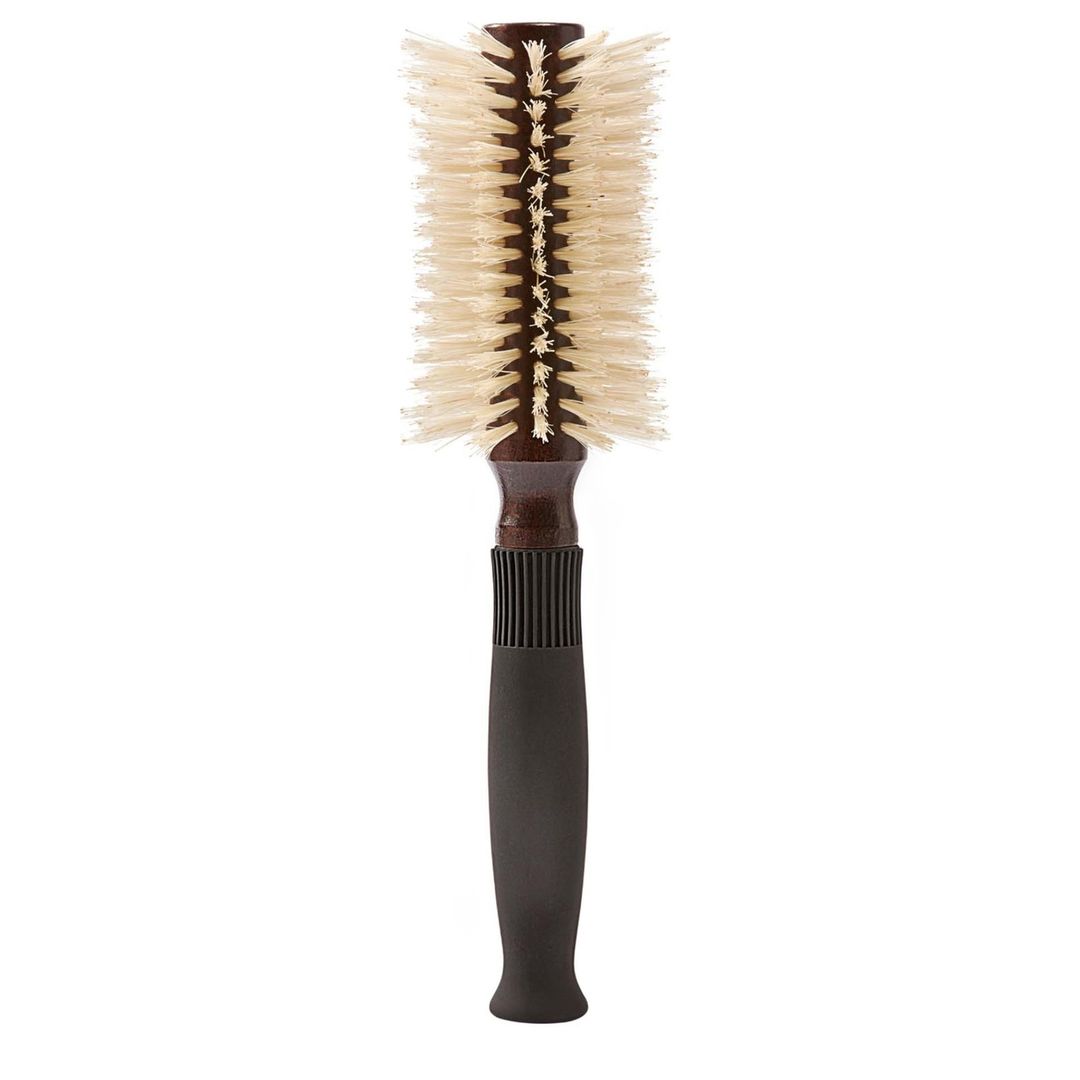 Christophe Robin Pre-Curved Blowdry Hairbrush with Natural Boar-Bristle and Wood - 12 Rows - Image 1
