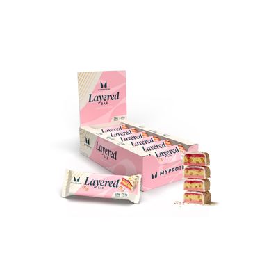Myprotein Layered Bar - 12 x 60g - Vanilla Birthday Cake
