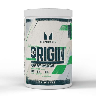 Origin Pump Pre-Workout | Stim & Caffeine-Free - 600G - 30servings - Sour Apples