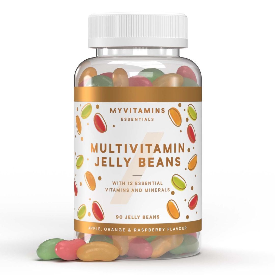 Myvitamins Multivitamin Gummies - 90gummies - Apple, Orange & Raspberry (Jelly Beans) - Image 1