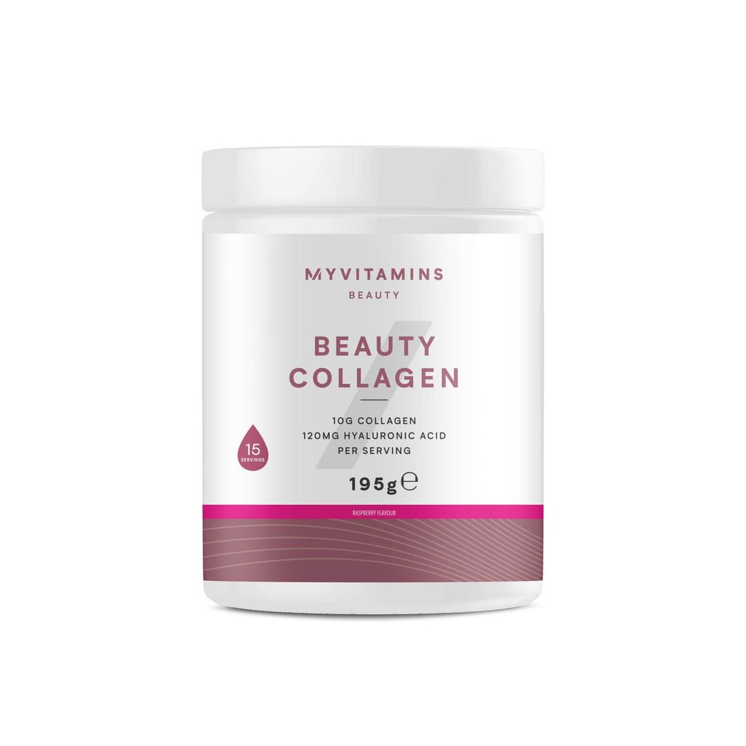 Myvitamins Beauty Collagen Powder - 195g - Raspberry - Image 1