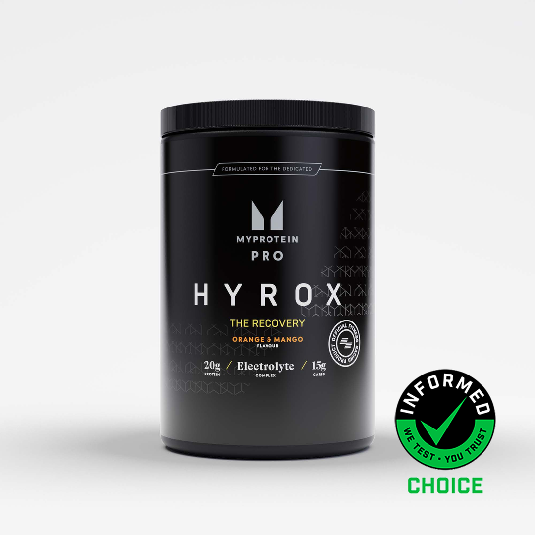 THE Recovery x HYROX | Protein, Carbohydrate & Electrolyte Powder - 16servings - Orange and Mango - Image 1