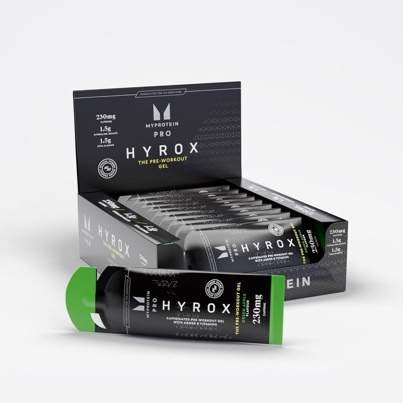 THE Pre Workout Gel - 12 x 50g - Green Apple (HYROX Edition) - Image 1