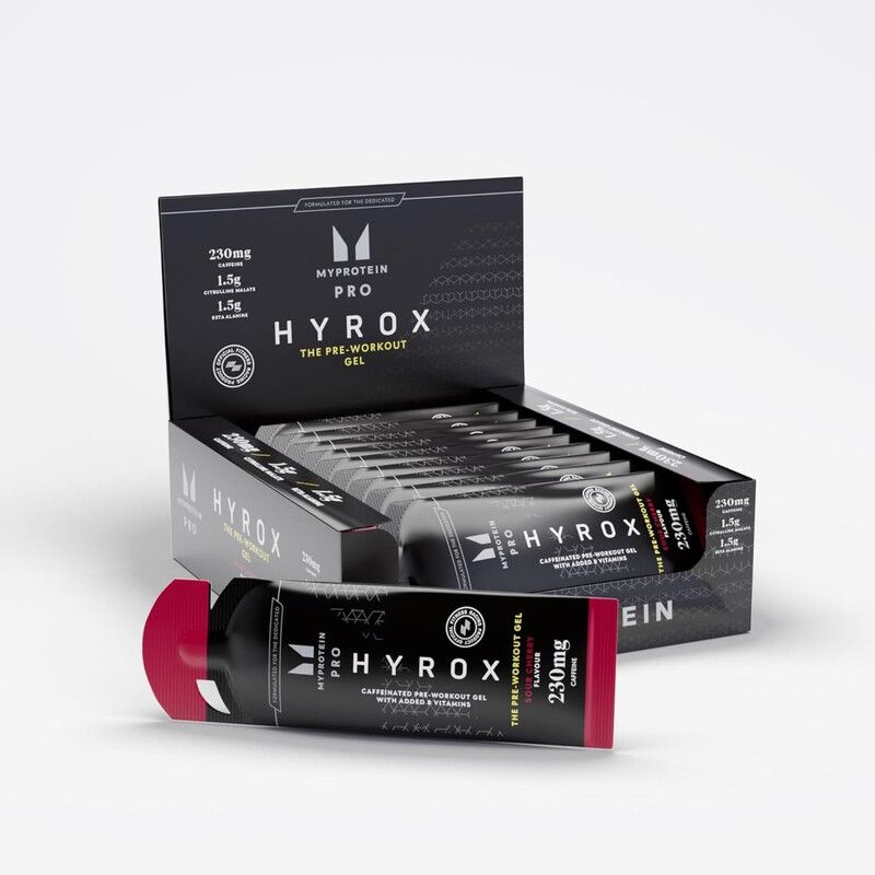 THE Pre Workout Gel - 12 x 50g - Sour Cherry (HYROX Edition) - Image 1