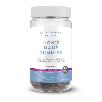 Myvitamins Mushroom Gummies - 60gummies - Lion's Mane (Focus) - Blackcurrant