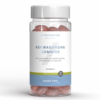 Myvitamins Ashwagandha Gummies, Pot - 60gummies - Red Apple (Sugar Free)