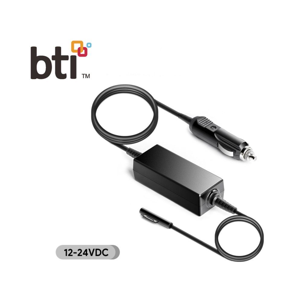 BTI 100W Car charger for Microsoft Surface Laptop Surface Book 1 and 2 Surface Pro 4 5 6 7 Surface Pro X - Image 1