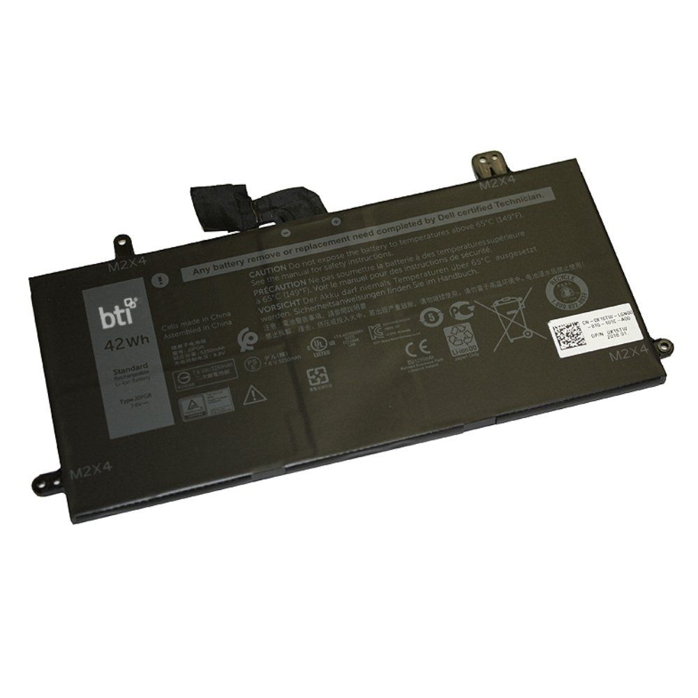 BTI Replacement Battery for Latitude 5285 5290 2-in-1 replacing OEM part numbers J0PGR X16TW FTH6T // 7.6V 5250mAh 42Whr - Image 1
