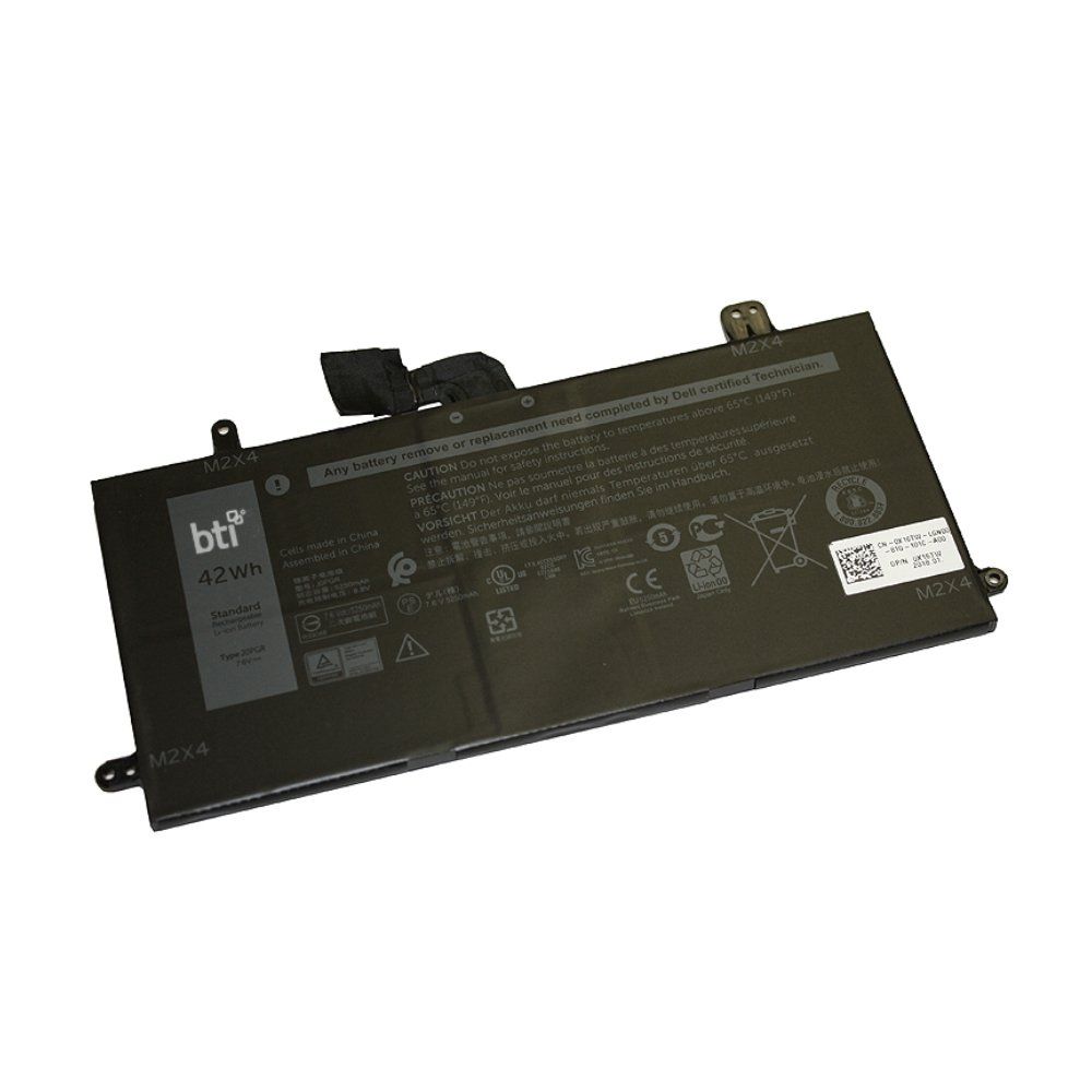 BTI Replacement Battery for Latitude 5285 5290 2-in-1 replacing OEM part numbers J0PGR X16TW FTH6T // 7.6V 5250mAh 42Whr - Image 1