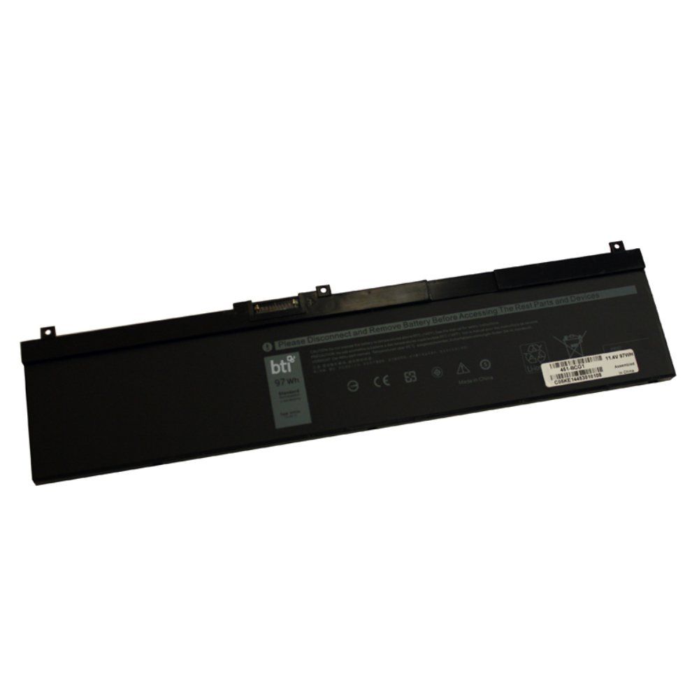 BTI Replacement 6 cell battery for DELL Precision 7530 7730 7540 7740 Mobile Workstation replacing OEM part numbers 451-BCGI 00WMRC CJ18V DP9KT GW0K9 NYFJH // 11.4V 97Wh - Image 1