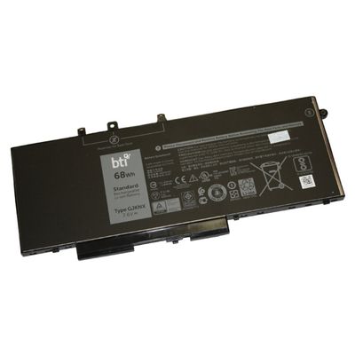 BTI Replacement Battery for Latitude 5580 5480 5280 5290 5490 5491 5495 5591 Precision 3530 7520 replacing OEM part numbers GJKNX 0GJKNX GD1JP FPT1C 5YHR4 451-BBZG // 7.6V 8560mAh 68Whr