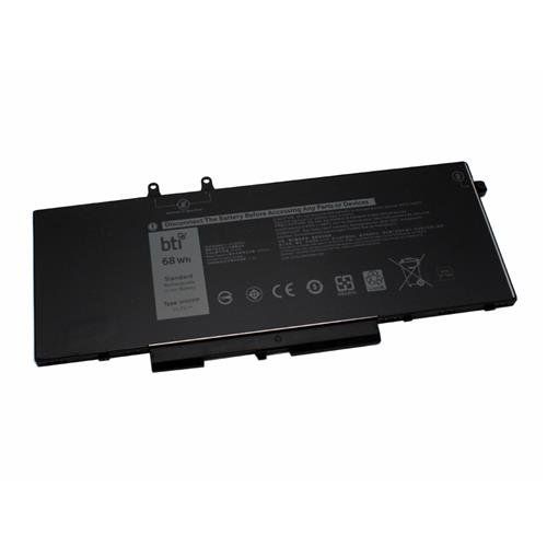 BTI 68Wh 4 cell 451-BCKB compatible battery for DELL PRECISION 3550 LATITUDE 5410 LATITUDE 5510 INSPIRON 7706 2-IN-1 INSPIRON 7506 2-IN-1 BLACK - Image 1