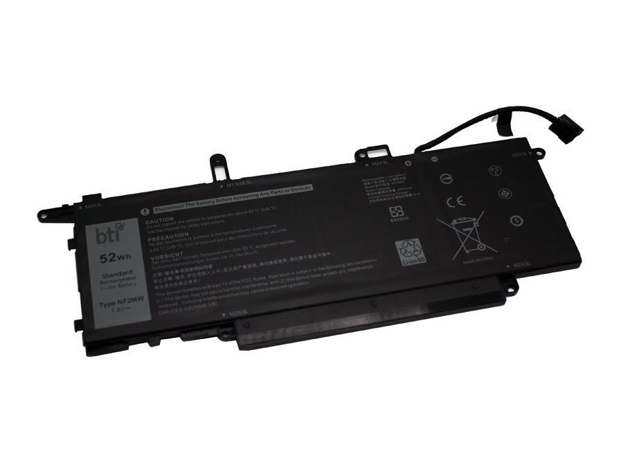 BTI 52Wh 4 cell 41M98 compatible battery for DELL LATITUDE 9410 2-IN-1 LATITUDE 7400 2-IN-1 - Image 1