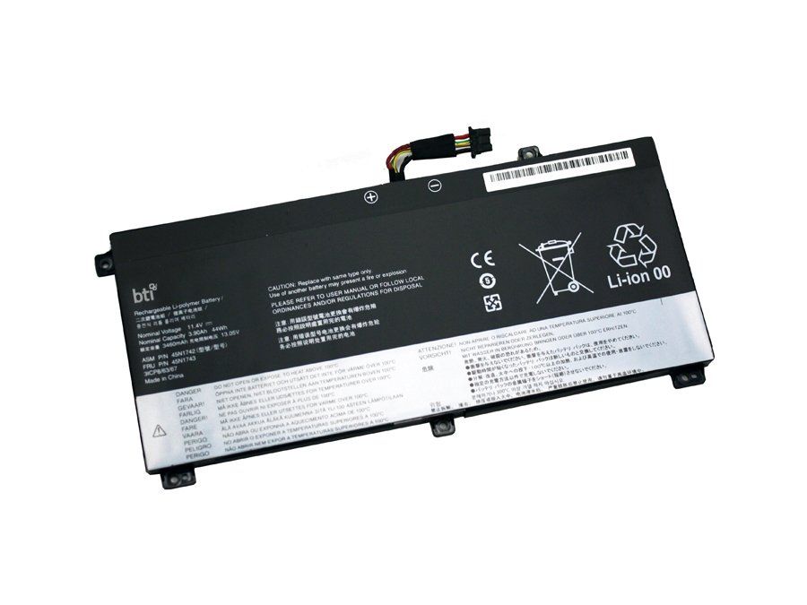 BTI 44Wh 3 cell 45N1740 compatible battery for LENOVO THINKPAD W550S THINKPAD W550 THINKPAD T560 THINKPAD T550S THINKPAD T550 - Image 1