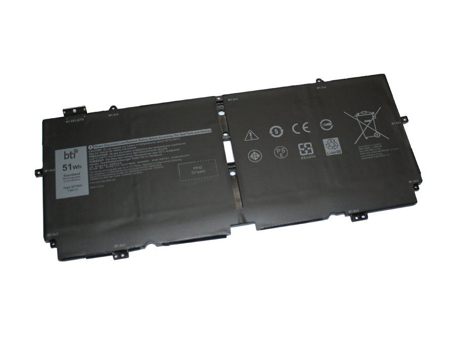 BTI 51Wh 4 cell XX3T7 compatible battery for DELL XPS 7390 2-IN-1 XPS 13 7390 2-IN-1 - Image 1