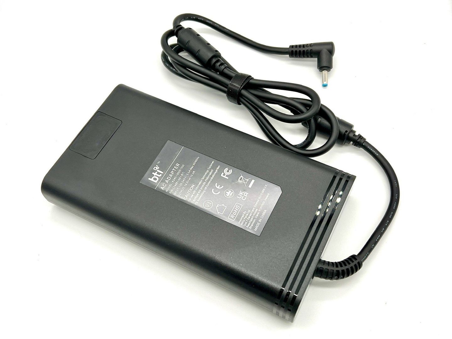 BTI 200W AC Adapter for HP Envy 15-EP HP Gaming Laptop 15 16 Zbook 15 G5 G6 with 4.5mm x 3.0mm connector. UK power cable - Image 1