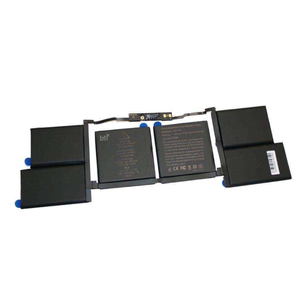 BTI 98.8 6 cell 610-00533 compatible battery for APPLE MACBOOK PRO A2141 2020 MACBOOK PRO A2141 2019 MACBOOK PRO MVVK2LL/A MACBOOK PRO MVVJ2LL/A - Image 1
