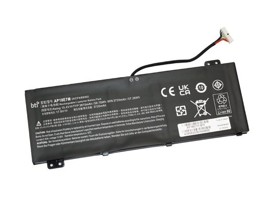 BTI 57.2 4 cell KT.00407.009 compatible battery for ACER PREDATOR TRITON 300 PT315-52-79LP PREDATOR TRITON 300 PT315-52-720T