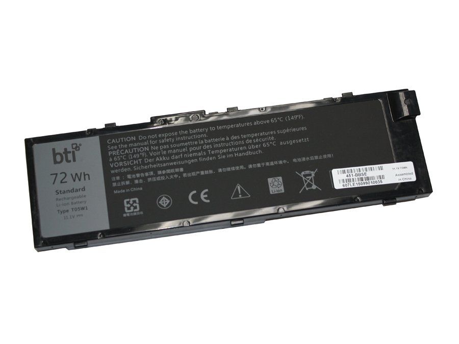 BTI 6-cell 72Wh 0FNY7 compatible laptop battery for Dell Precision 15 7510 Precision 15 7520 Precision 17 7720 - 18 month warranty - Image 1