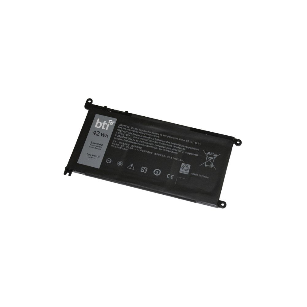 BTI 3-cell 42Wh 0WDX0R compatible laptop battery for Dell Latitude 3180 3190 Inspiron 5565 7570 Vostro 3580 - 18 month warranty - Image 1