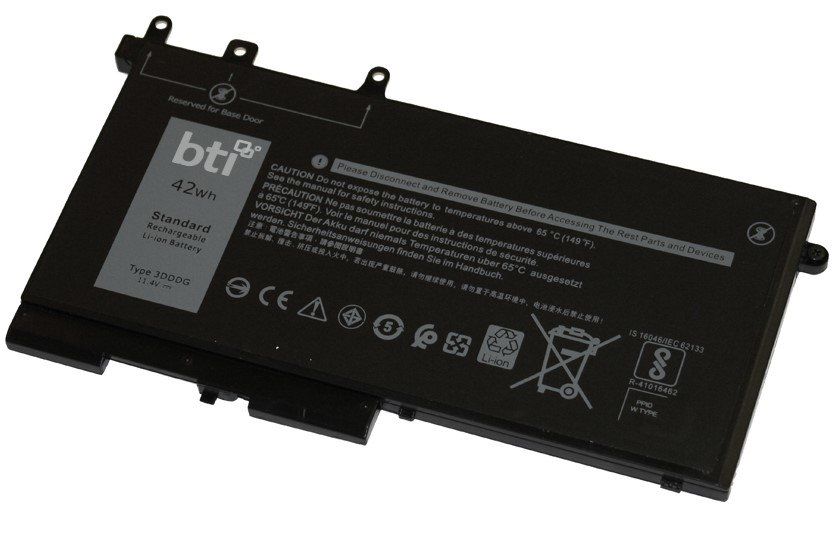 BTI 3-cell 42Wh 451-BBZP compatible laptop battery for Dell Latitude 5480 5490 5580 5590 - 18 month warranty - Image 1